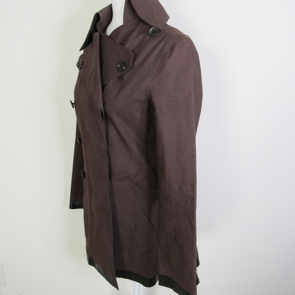 BURBERRY Double-breasted  Dark Brown Trench Coat 8 - Picture 4 of 10